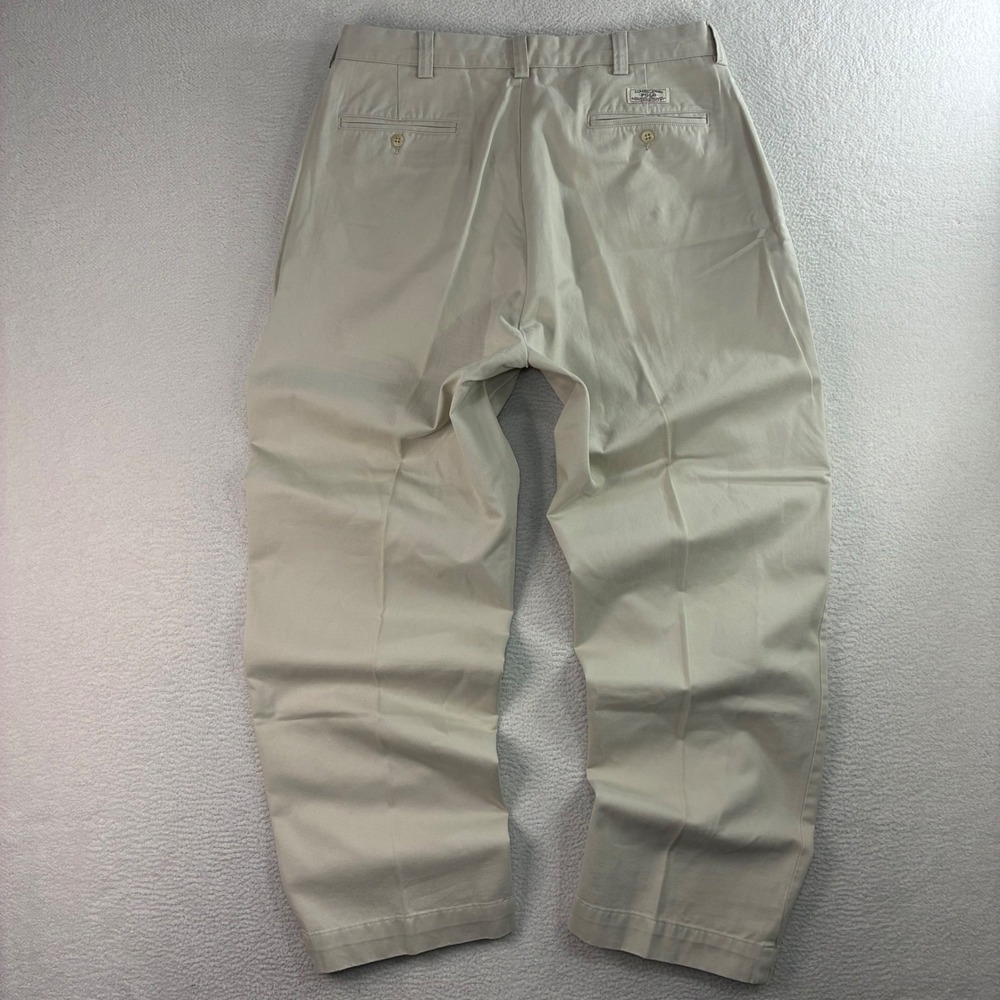 Polo Ralph Lauren Philip Chino Pants Mens 35x30 Beige Business Casual Preppy Y2K
